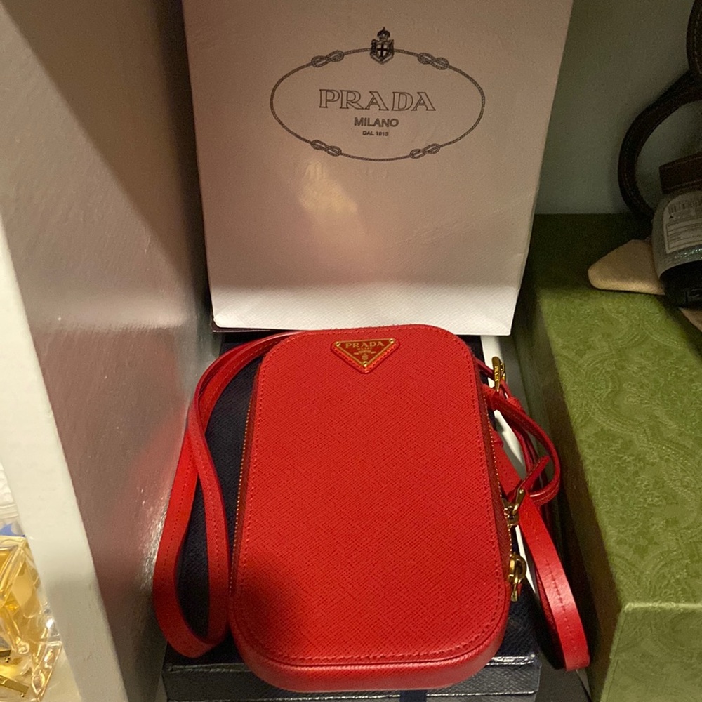 Prada cellphone bag with sling